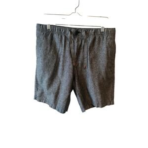 Trio Seraphael Mens Gray Drawstring Casual Flat‎ Front Shorts